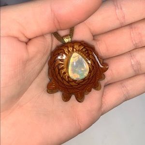 Opal third eye pinecone